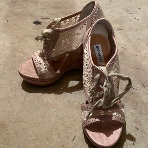 Not Rated Cream Sandals